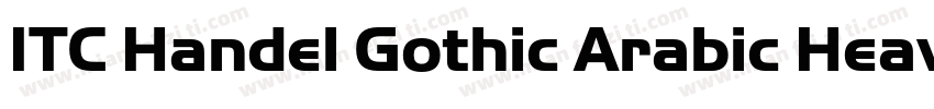 ITC Handel Gothic Arabic Heavy字体转换